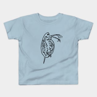 Daphnia Line Art Kids T-Shirt